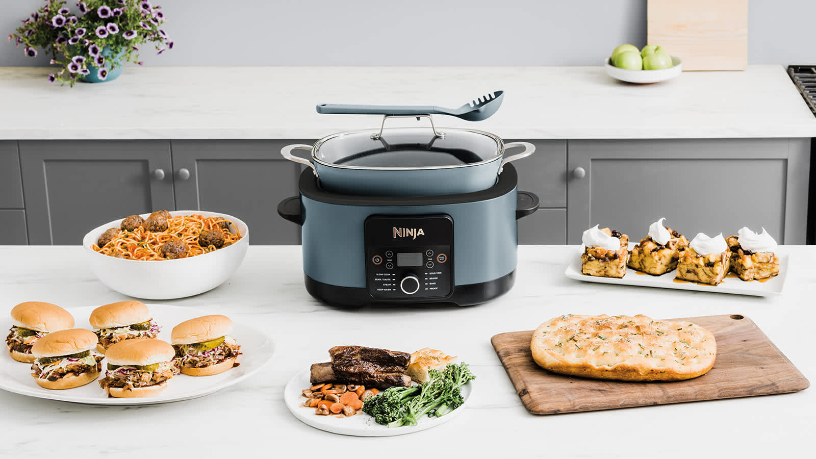 Ninja PossibleCooker — cooking a full meal across three zones